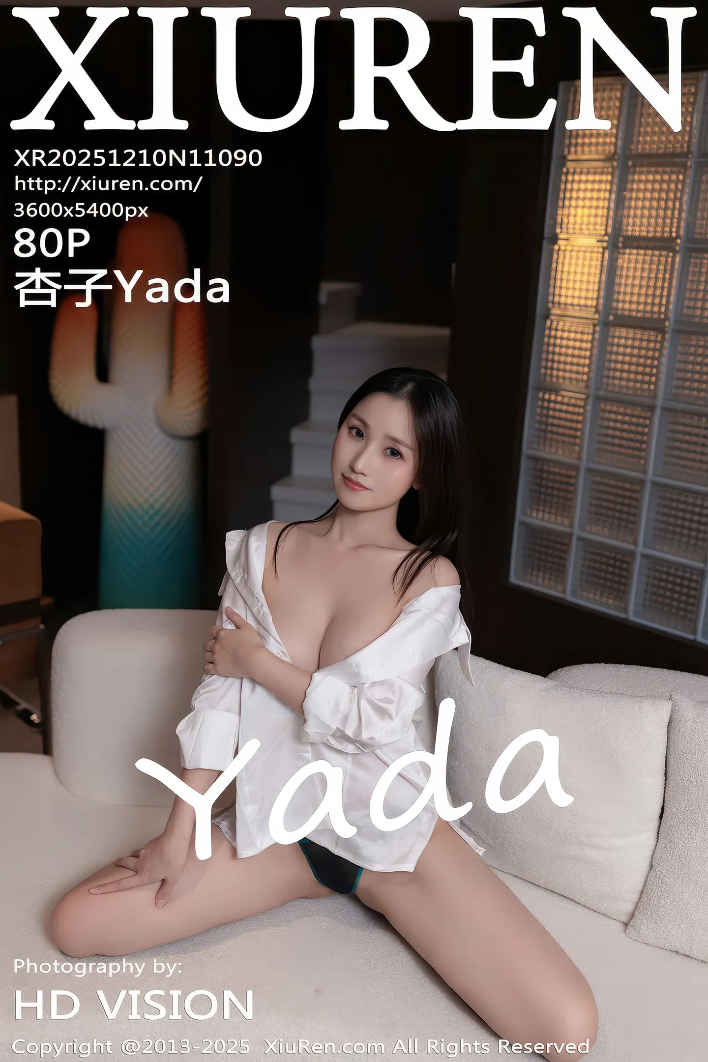 [XiuRen秀人网]No.11090_模特杏子Yada性感白色衬衫配超薄黑丝秀曼妙身姿迷人诱惑写真80P-秀人网 - XiuRen.Pro